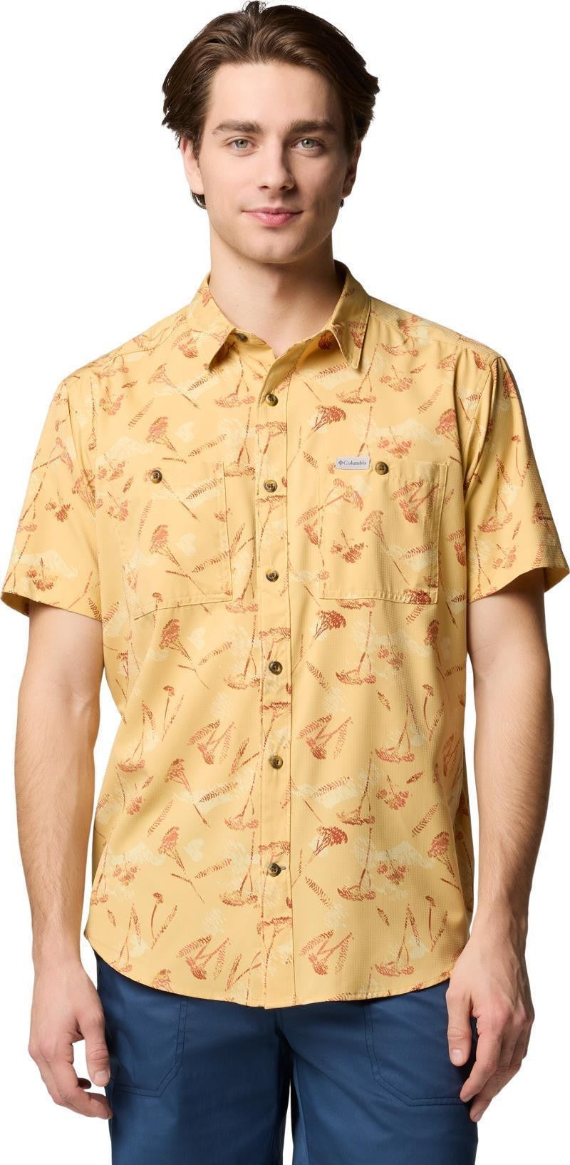 Utilizer Printed Woven SS - Mens - sand dune yarrow mirage 1
