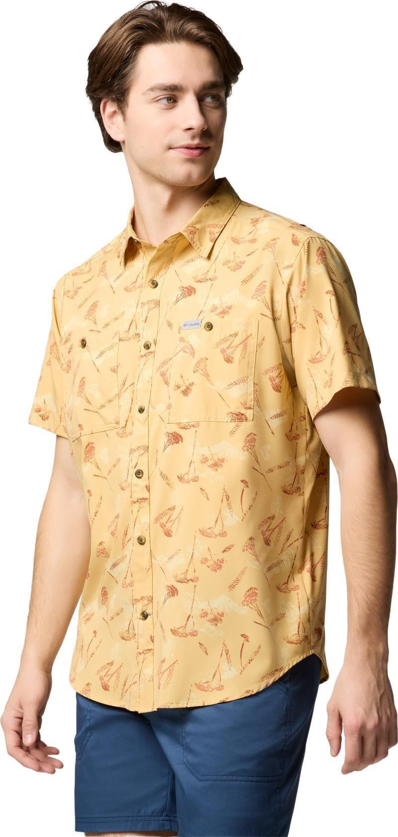 Utilizer Printed Woven SS - Mens - sand dune yarrow mirage 1