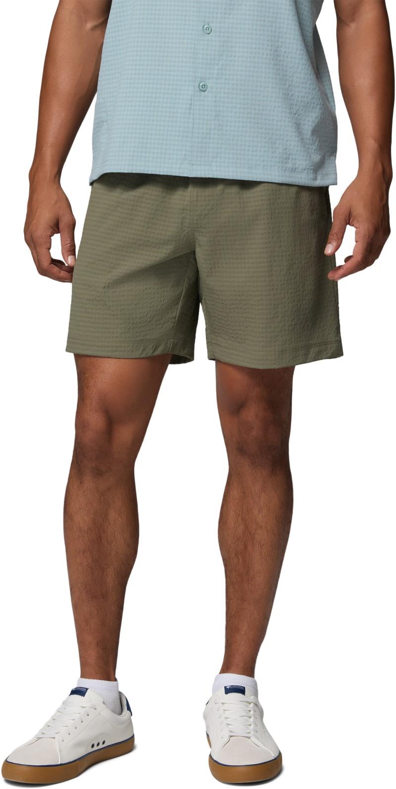 Utilizer Pull-On Shorts, 7" Inseam - Mens - stone green 1