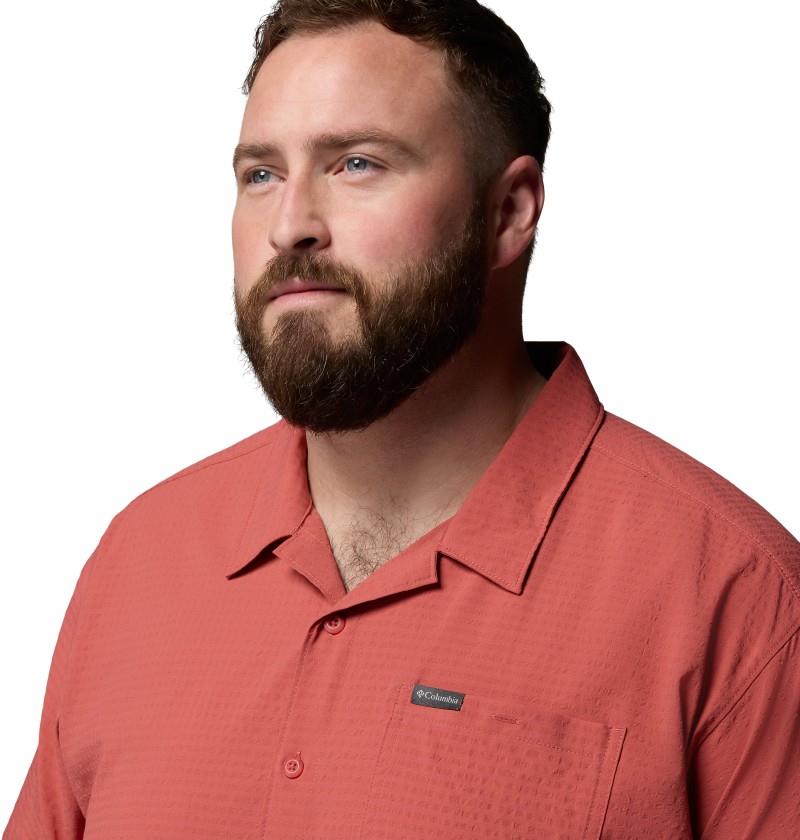 Utilizer SS Camp Shirt, Extended - Mens - washed red 1