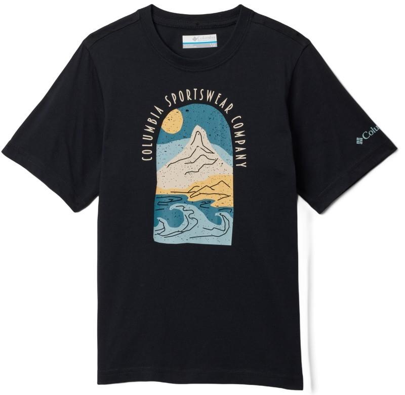 Valley Creek II SS Graphic Shirt - Youth Boys - black / cozy coastline 1