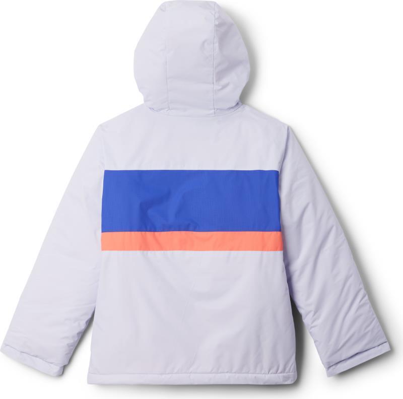 Valley Runner II Jacket - Youth - Snowdrift / Clematis Blue / Hot Coral 2