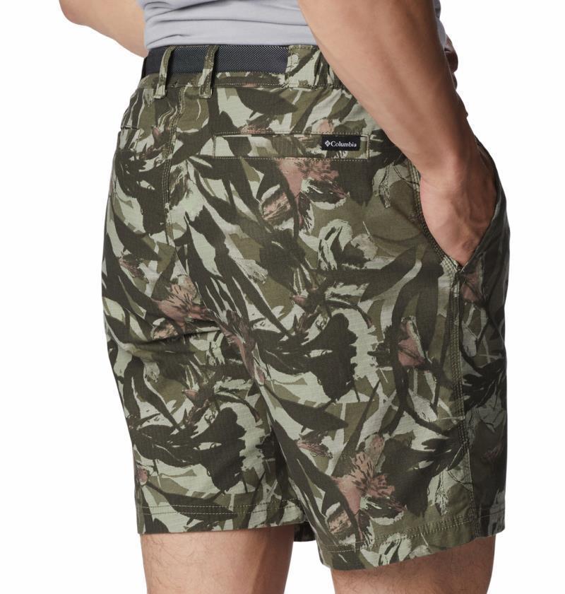 Wallowa Belted Shorts, 6" Inseam - Mens - Stone Green Floriculture 5