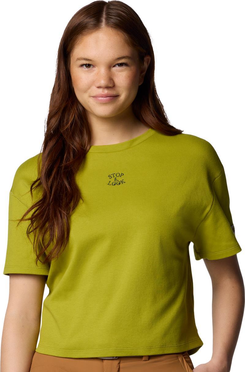 Wallowa Cropped Graphic Tee - Womens - Python Green 1