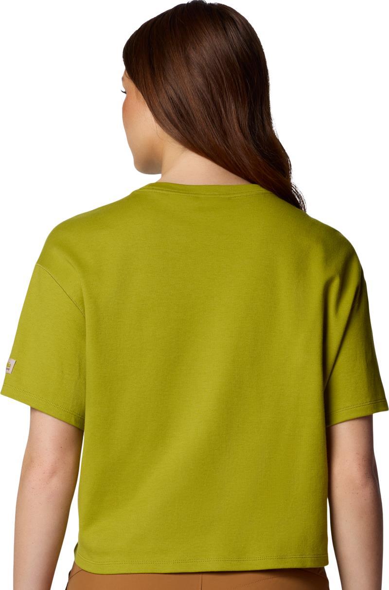 Wallowa Cropped Graphic Tee - Womens - Python Green 3