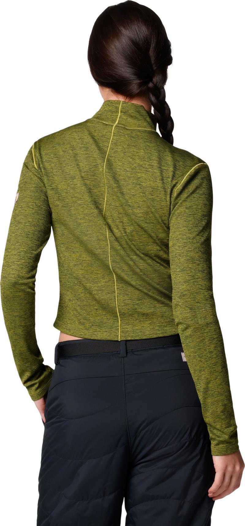 Wallowa Cropped LS Top - Womens - Python Green / Greenscape 2