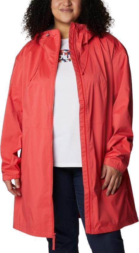 Weekend Adventure Long Shell, Extended - Womens - Red Hibiscus 3