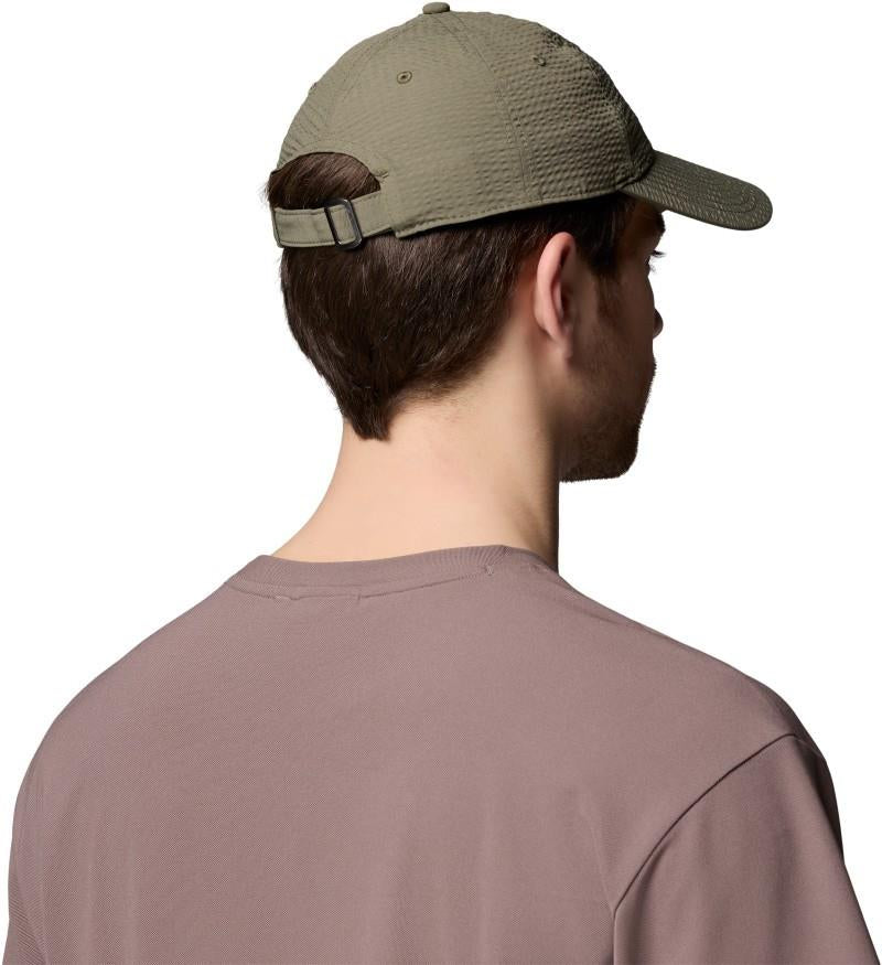 Wellzy Ball Cap - stone green / mountains graphic 1