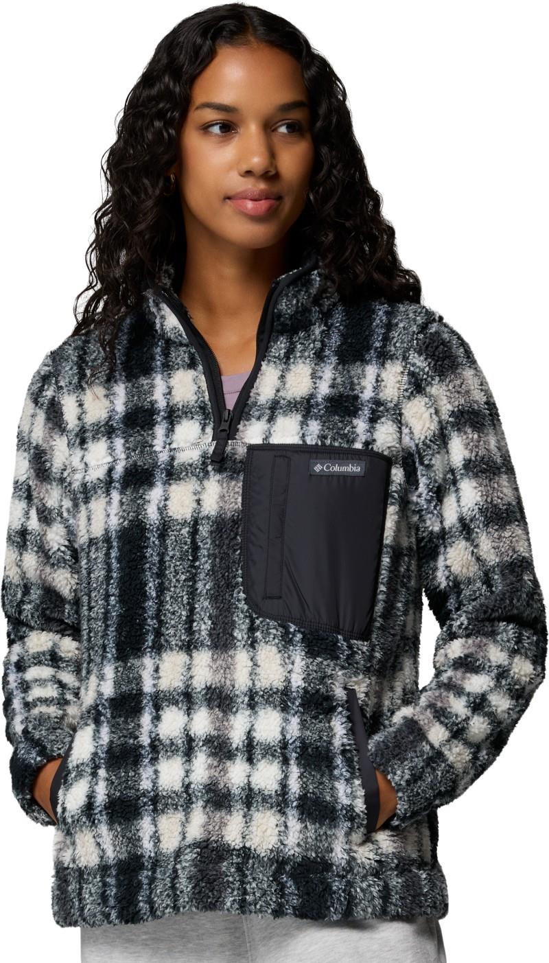 West Bend 1/4 Zip II - Womens - black herringplaid 1