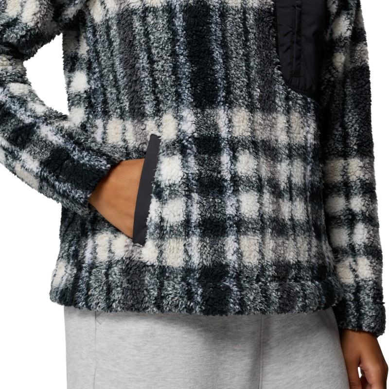 West Bend 1/4 Zip II - Womens - black herringplaid 1