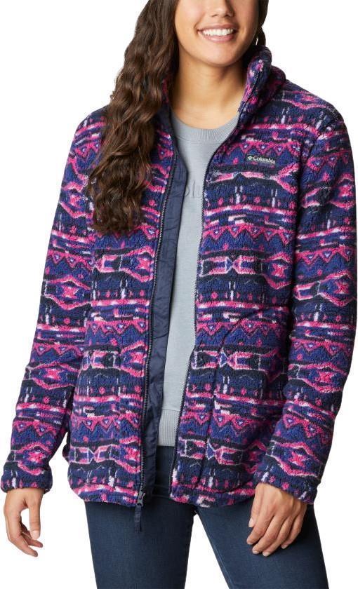 West Bend Full Zip - Womens - Dark Sapphire 80s Stripe Print 3