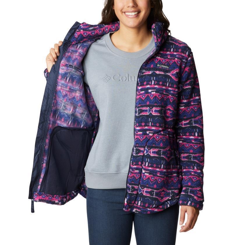 West Bend Full Zip - Womens - Dark Sapphire 80s Stripe Print 4