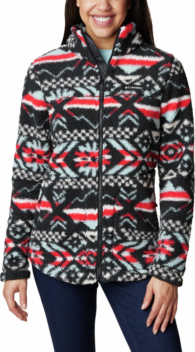 West Bend Full Zip - Womens - Red Lily Checkered Peaks 1