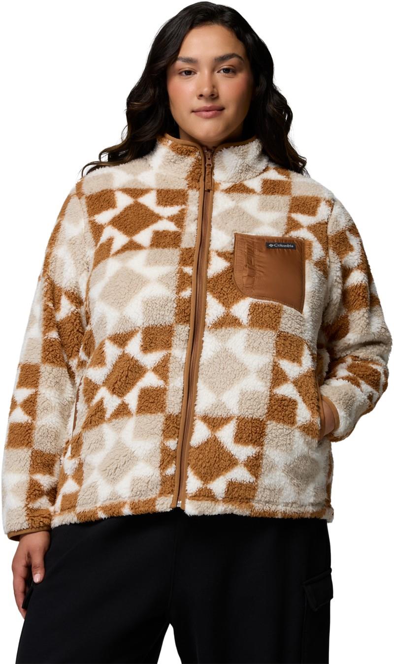 West Bend Print Full-Zip II, Extended - Womens - camel brown / cozy quilt 1