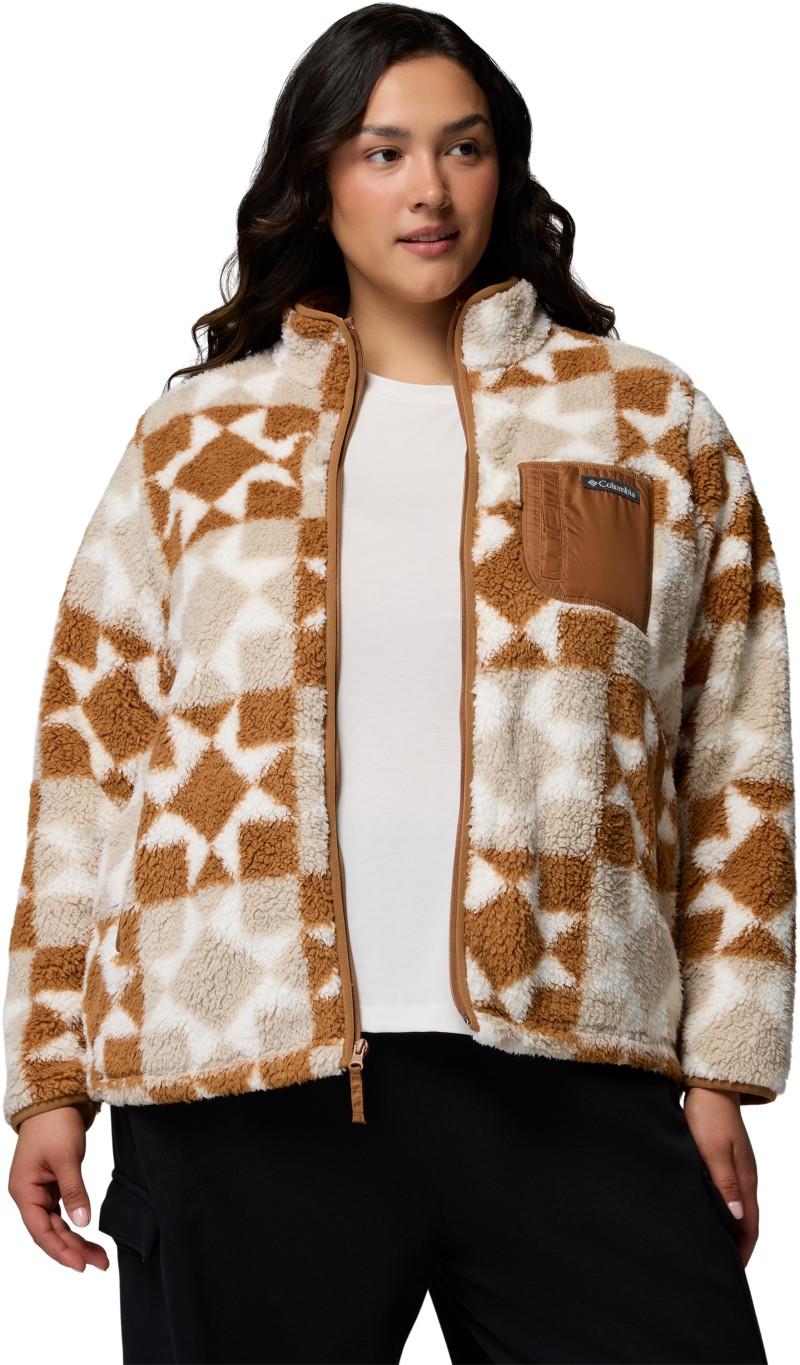 West Bend Print Full-Zip II, Extended - Womens - camel brown / cozy quilt 1