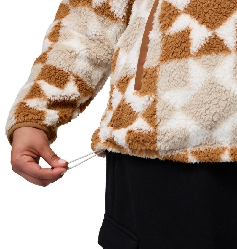 West Bend Print Full-Zip II, Extended - Womens - camel brown / cozy quilt 1
