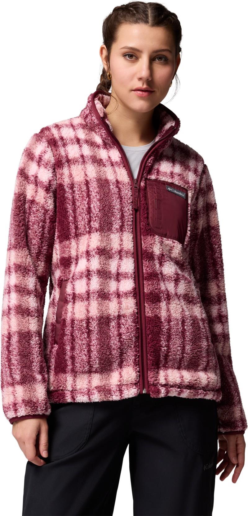 West Bend Print Full-Zip II, Extended - Womens - rich wine herringplaid 1