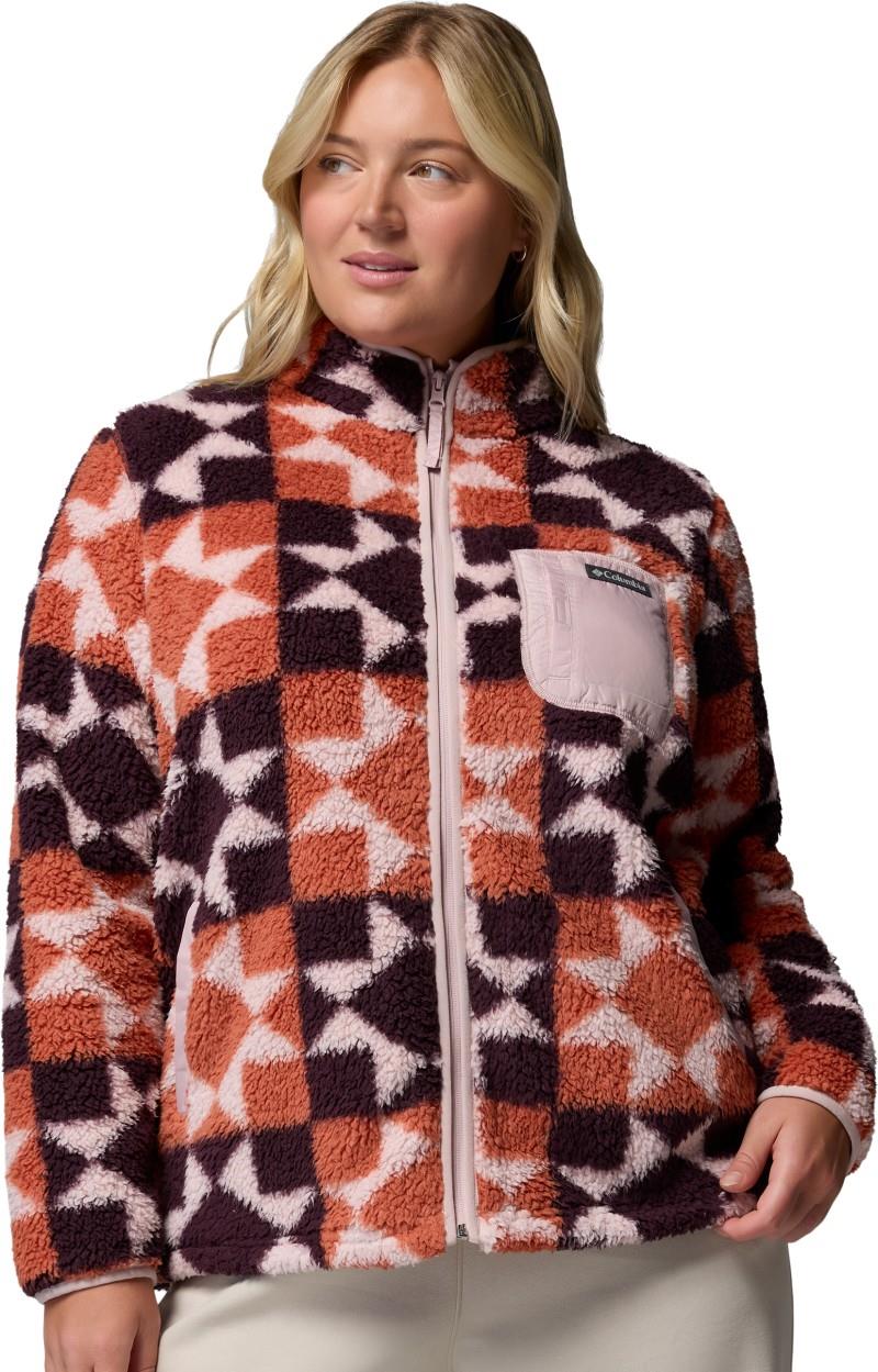 West Bend Print Full-Zip II, Extended - Womens - teak brown / cozy quilt 1