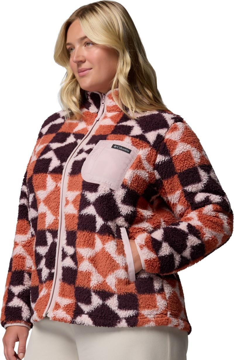 West Bend Print Full-Zip II, Extended - Womens - teak brown / cozy quilt 1