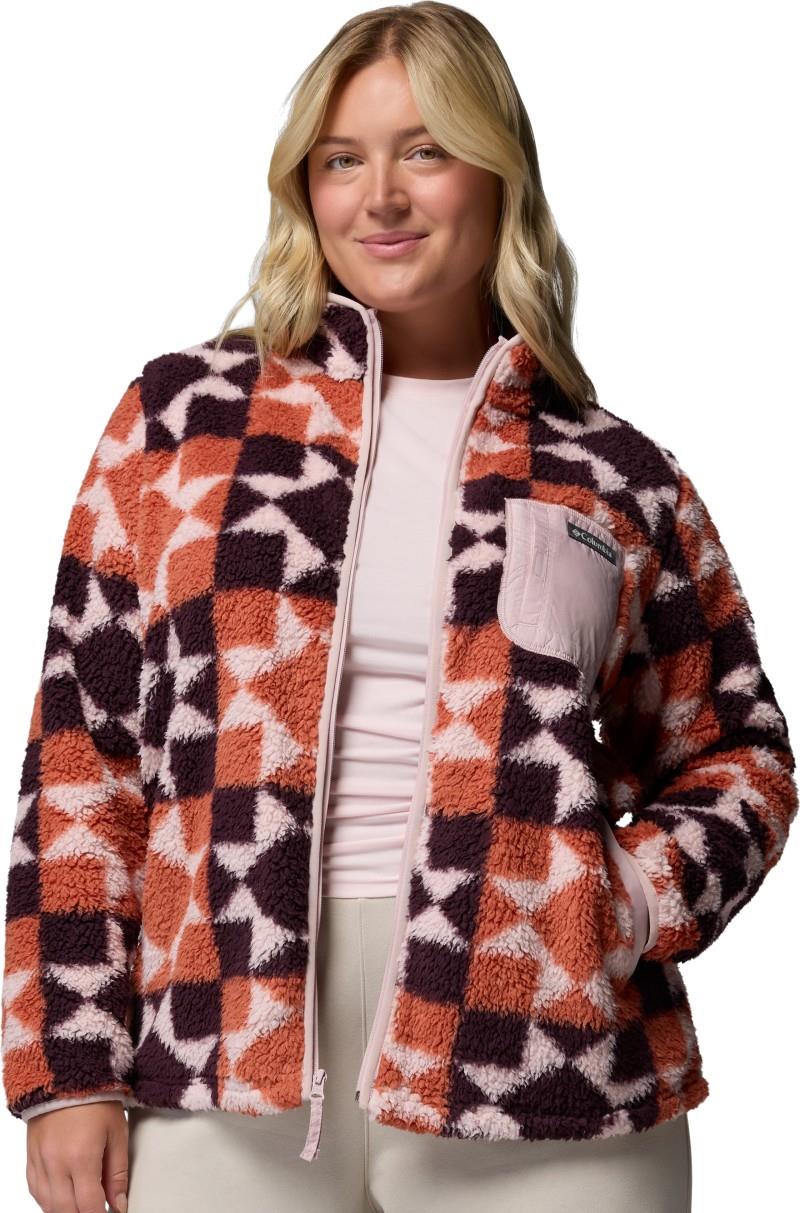 West Bend Print Full-Zip II, Extended - Womens - teak brown / cozy quilt 1