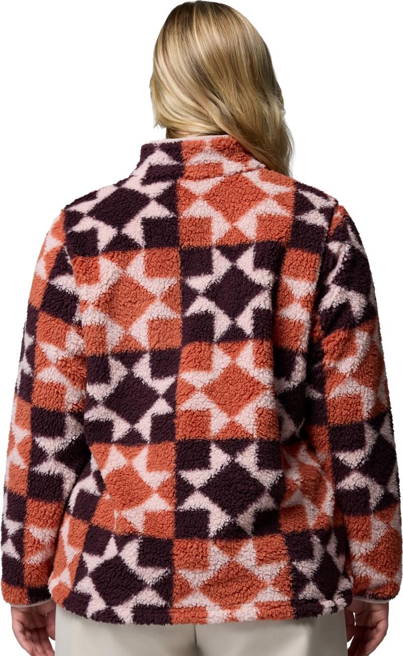 West Bend Print Full-Zip II, Extended - Womens - teak brown / cozy quilt 1