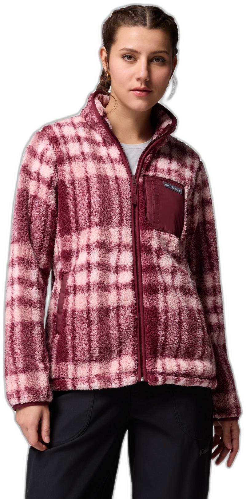 West Bend Print Full-Zip II - Womens - rich wine herringplaid 1
