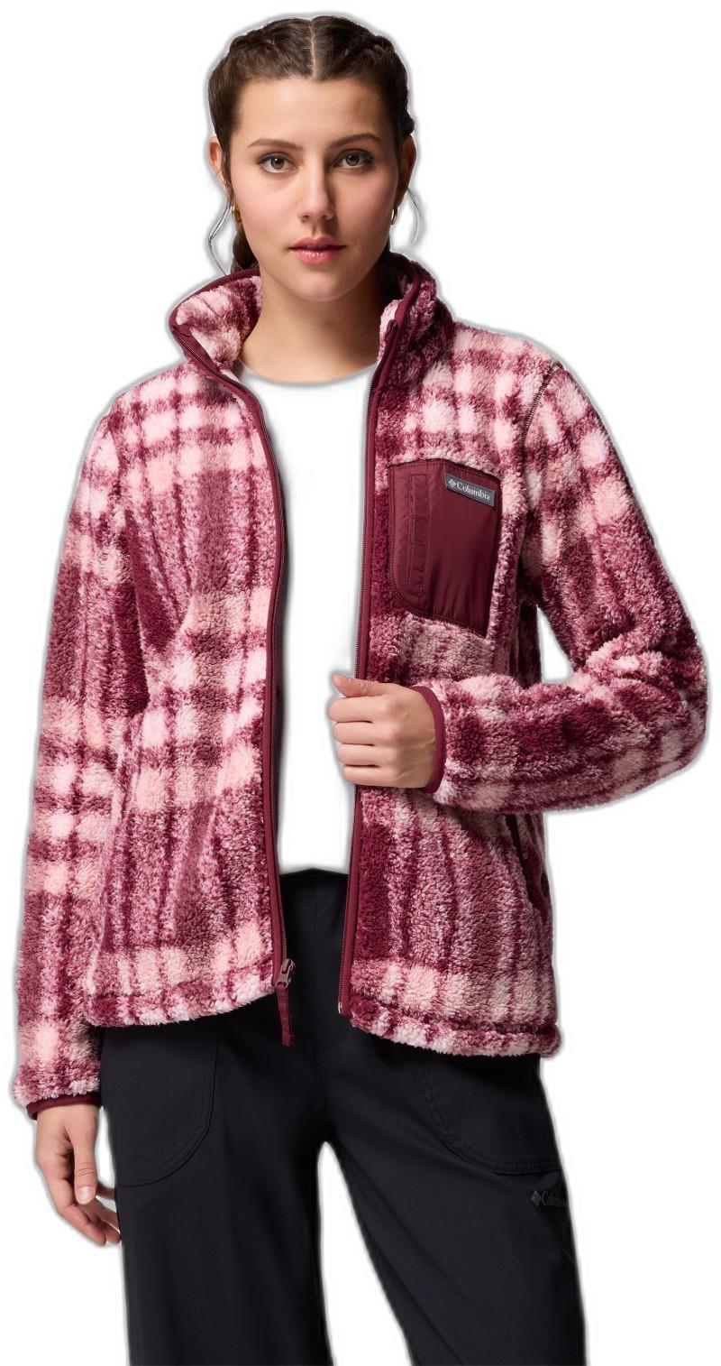West Bend Print Full-Zip II - Womens - rich wine herringplaid 1