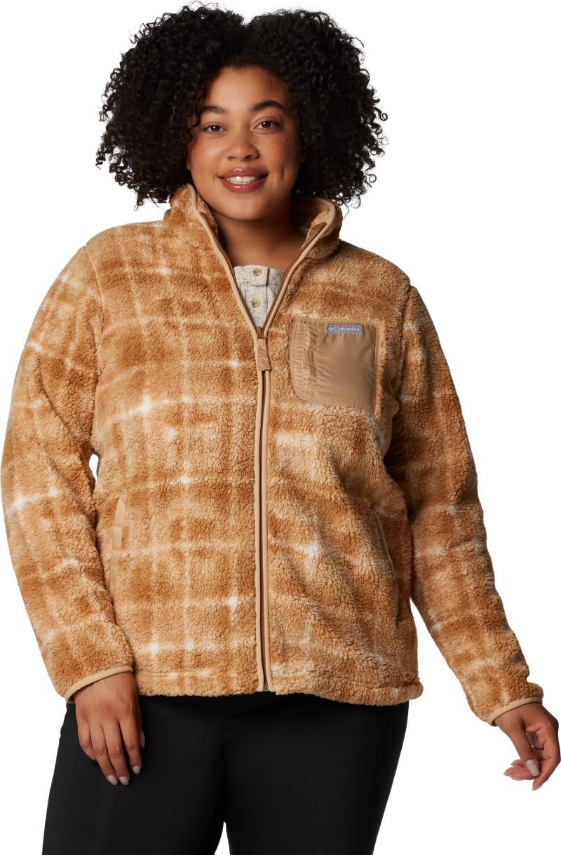 West Bend Print Full Zip II, Extended - Womens - camel brown omblur 1