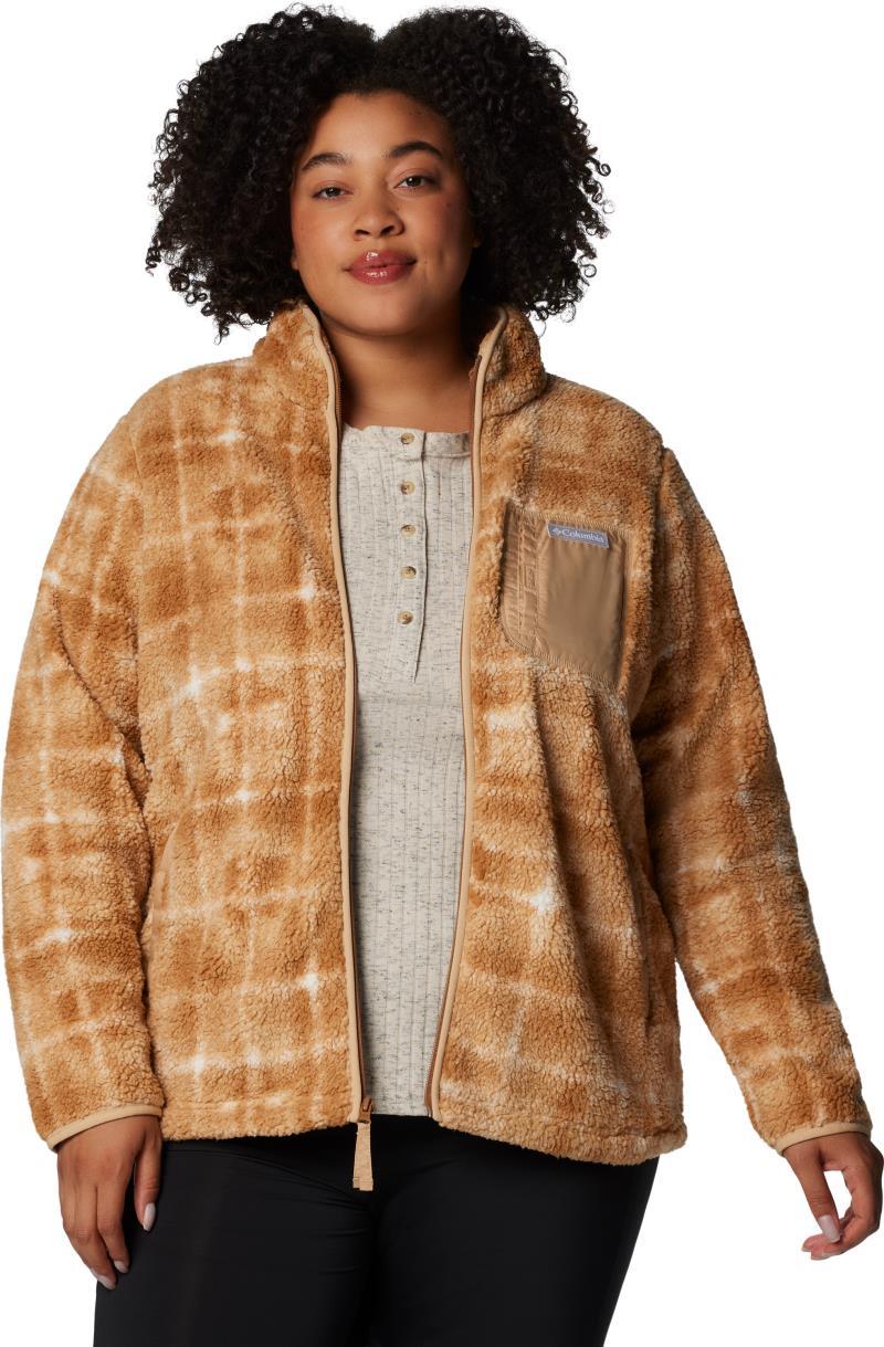 West Bend Print Full Zip II, Extended - Womens - camel brown omblur 1