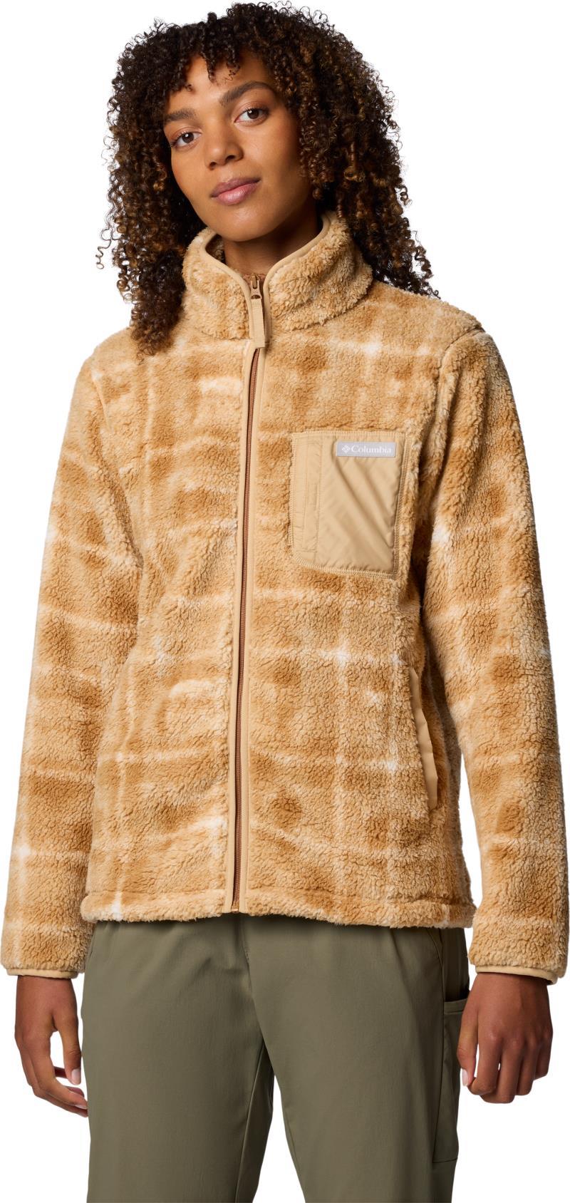 West Bend Print Full Zip II - Womens - Camel Brown Omblur 1