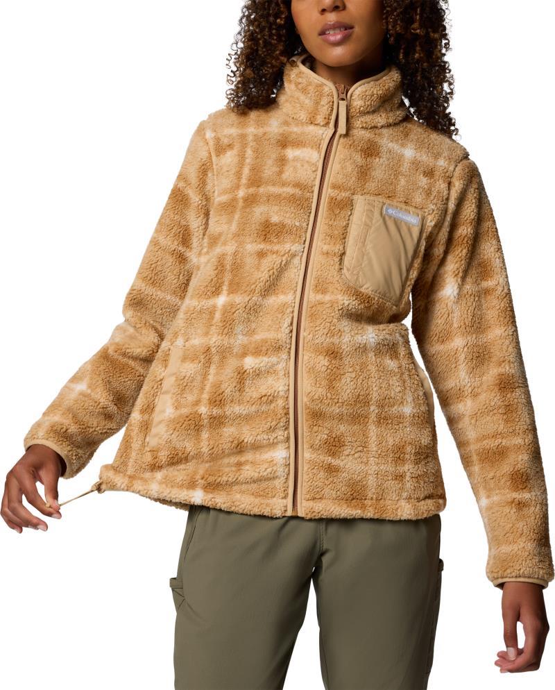 West Bend Print Full Zip II - Womens - Camel Brown Omblur 3