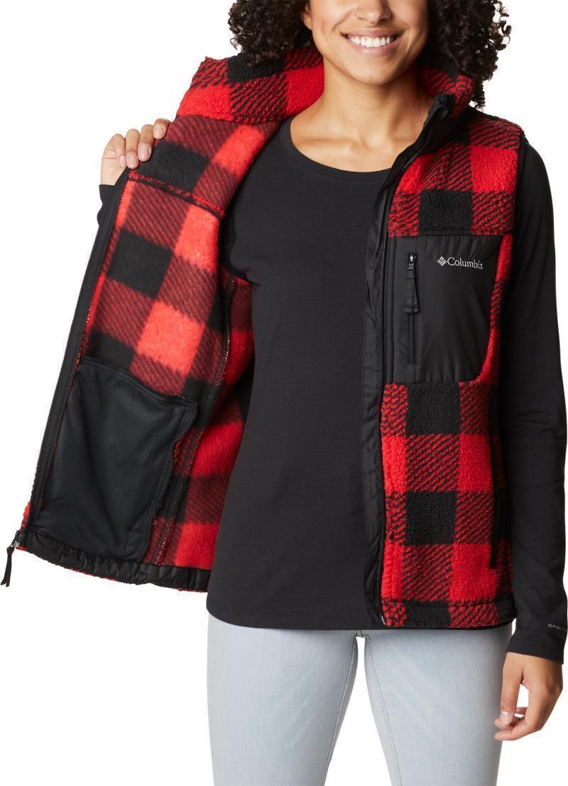 West Bend Vest - Womens - Red Lily Check Print 5