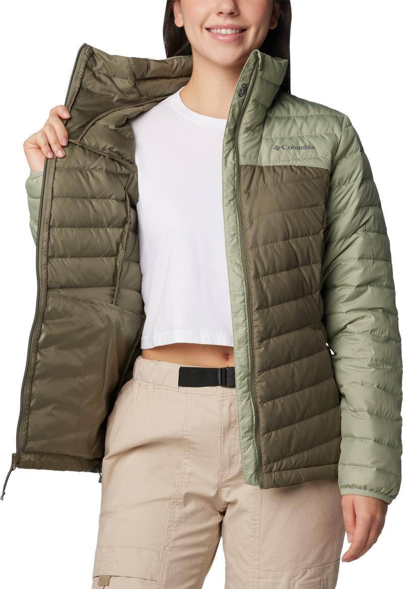 Westridge Full Zip Down Jacket - Womens - Safari / Stone Green 3