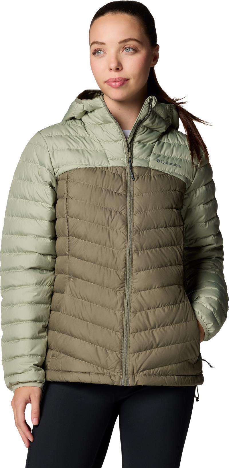 Westridge Hooded Down Jacket, Extended - Womens - safari / stone green 1