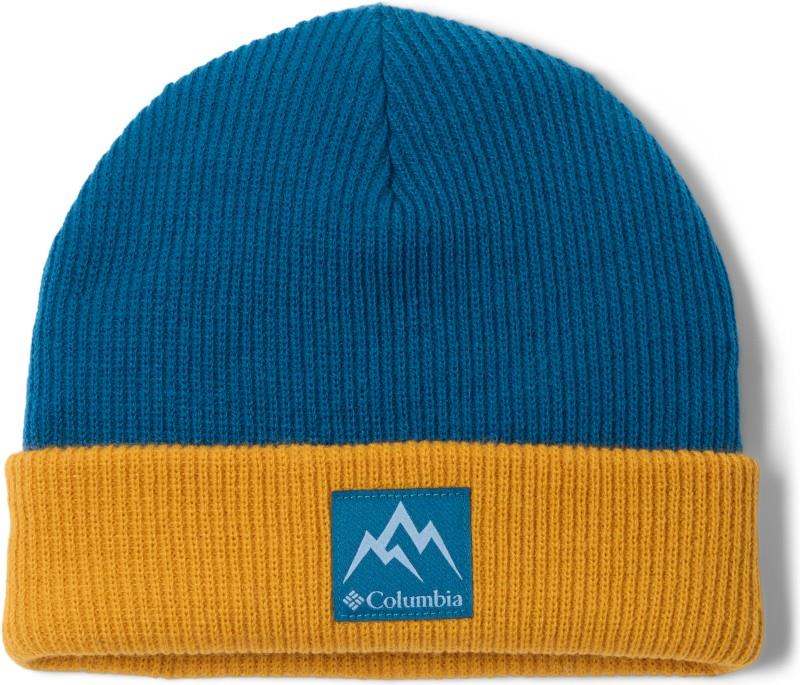 Whirlibird Cuffed Beanie - Toddler - phoenix blue / squash 1