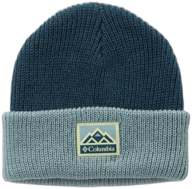 Whirlibird Cuffed Beanie - Youth - everblue / crushed blue / mountains 1