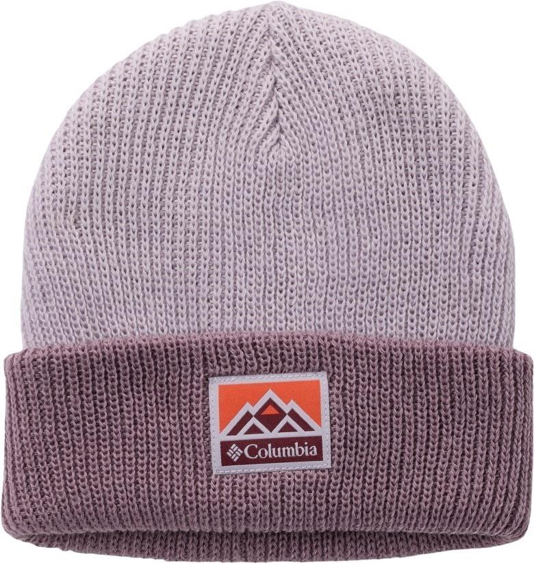 Whirlibird Cuffed Beanie - Youth - lavender pearl / shale purple / mountains 1