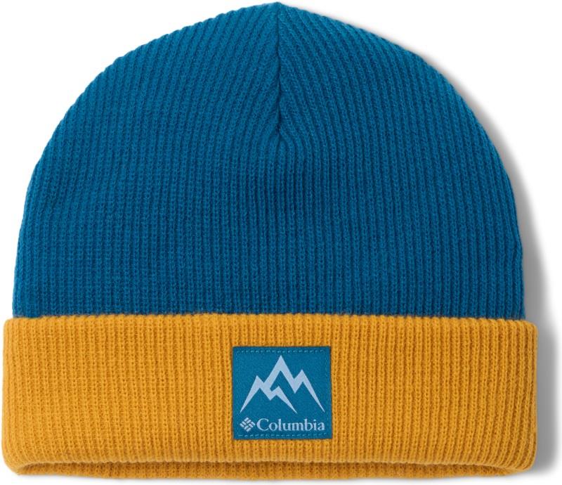 Whirlibird Cuffed Beanie - Youth - phoenix blue / squash 1