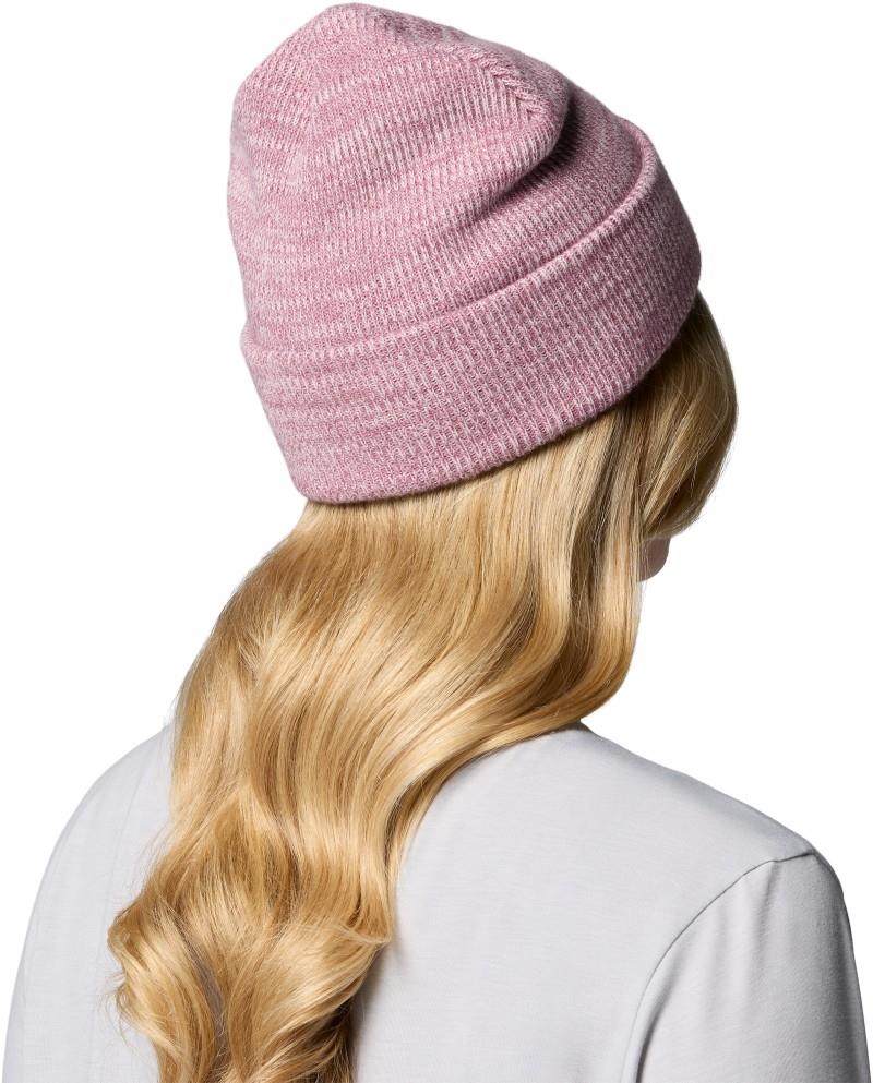 Whirlibird Cuffed Beanie - mineral pink / antique mauve / logo 1