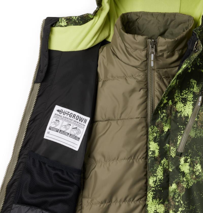 Whirlibird III Interchange Jacket - Youth Boys - Stone Green Timberwild / Stone Green 5