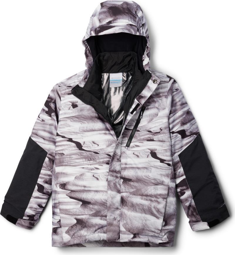 Whirlibird III Interchange Jacket - Youth Boys - White Windblown / Black 1