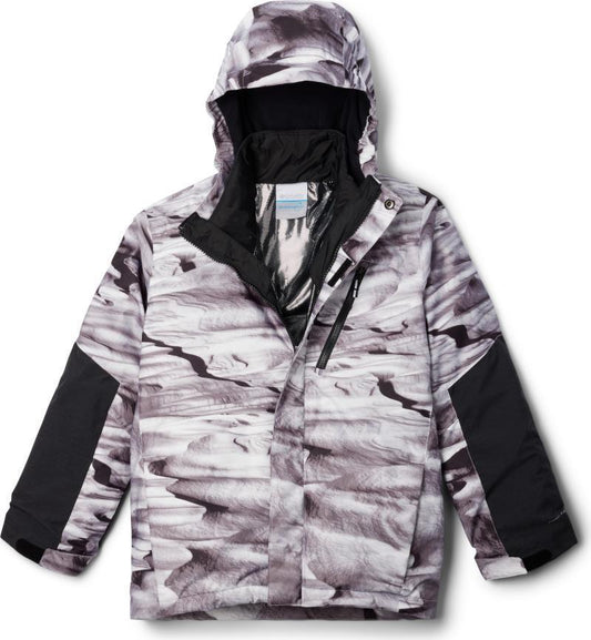 Whirlibird III Interchange Jacket - Youth Boys - White Windblown / Black 1