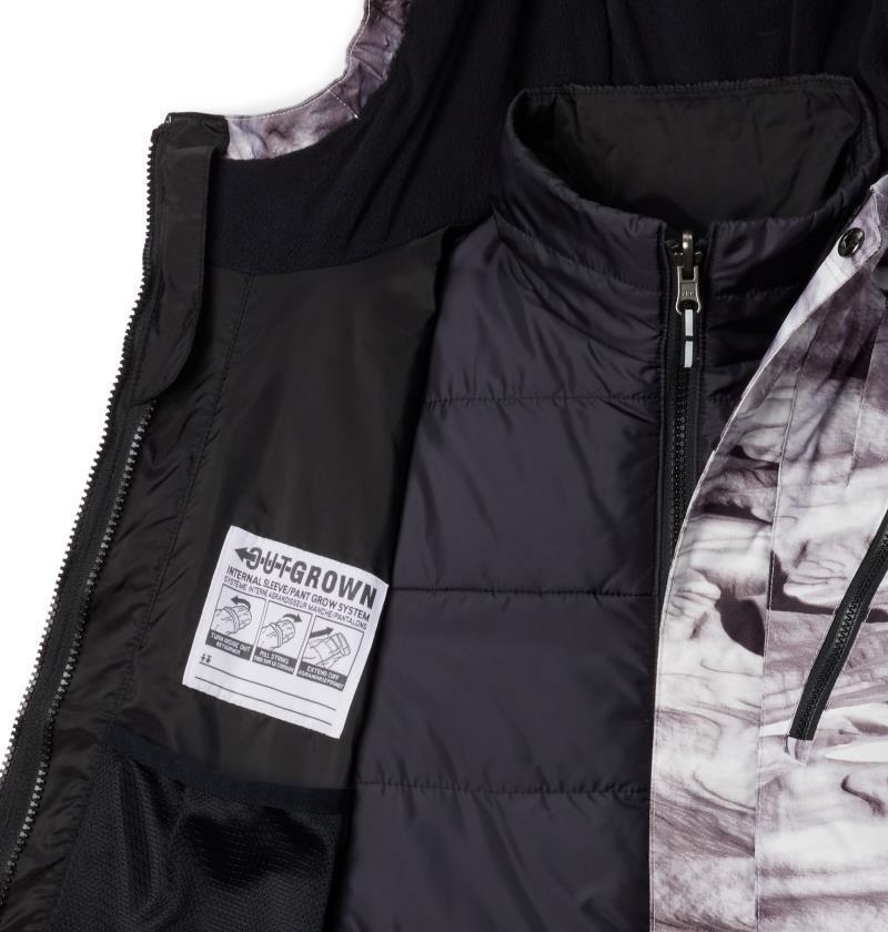 Whirlibird III Interchange Jacket - Youth Boys - White Windblown / Black 5