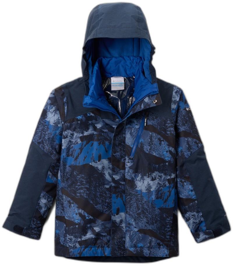 Whirlibird III Interchange Jacket - Youth Boys - mountain blue cascades / collegiate navy 1