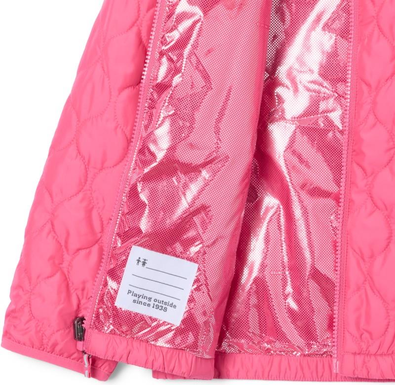 Whirlibird III Interchange Jacket - Youth Girls - red oxide dye flower / nico 1