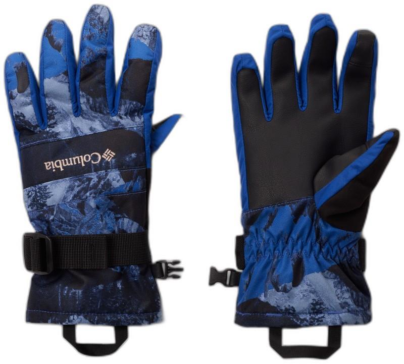 Whirlibird III Printed Gloves - Youth - mountain blue cascades 1