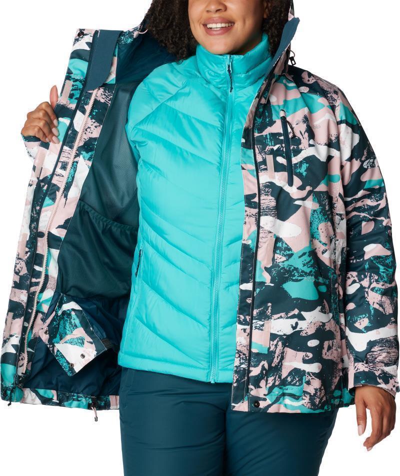 Whirlibird IV Interchange Jacket - Plus - Womens - Dusty Pink Geoglacial Print 6