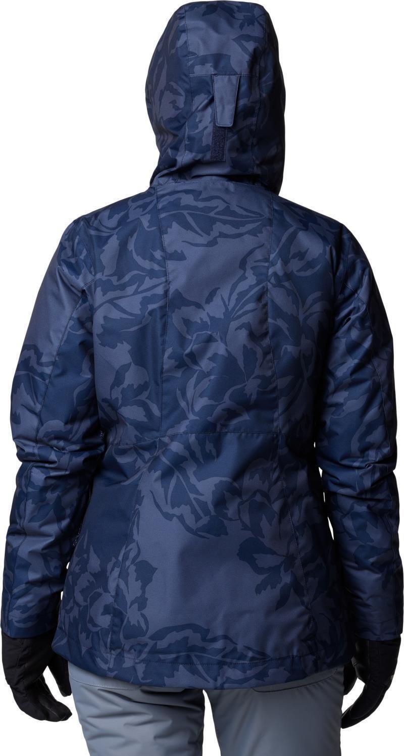Whirlibird V Printed Interchange Jacket - Womens - collegiate navy leafall print 1