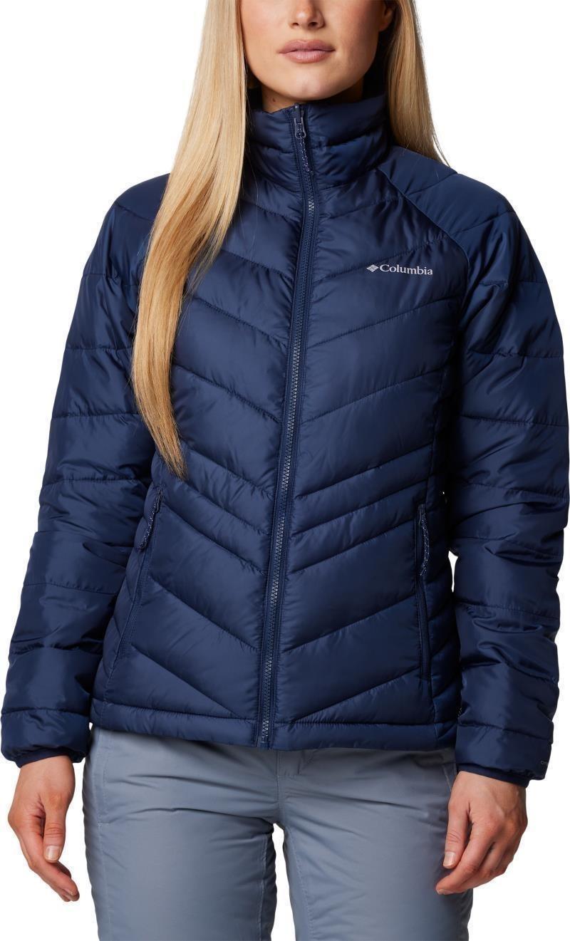 Whirlibird V Printed Interchange Jacket - Womens - collegiate navy leafall print 1