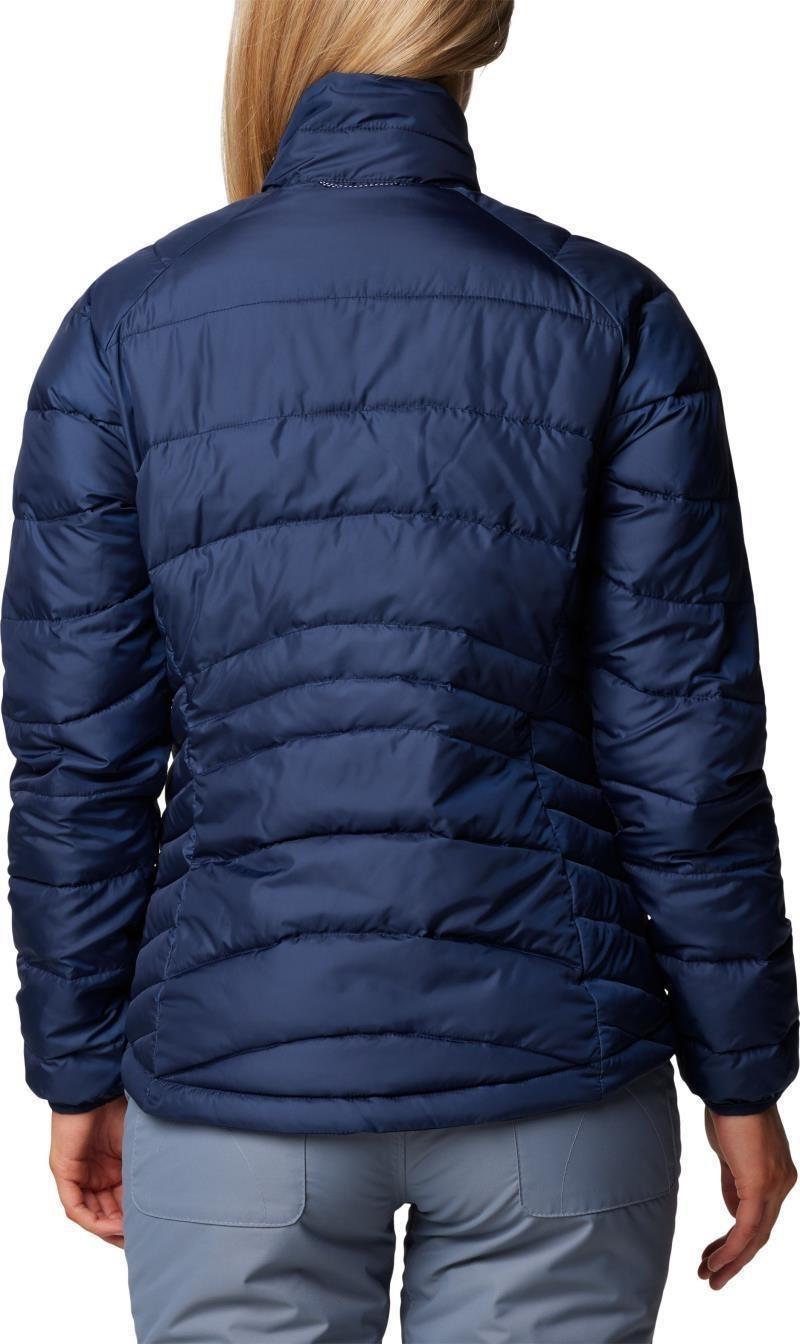 Whirlibird V Printed Interchange Jacket - Womens - collegiate navy leafall print 1